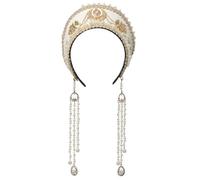 GRACEART Anne Boleyn Chapeau élisabéthain Tudor Coronet Hood Hat