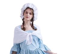 GRACEART Casquette Mob Victoriana Bonnet de Serveuse Médiévale Accessoire Costume pour Femmes et Filles pour Déguisements (99,99% Coton), Style 01, M