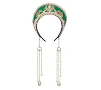 GRACEART Chapeau Anne Boleyn Couvre-chef Couvre-chef élisabéthain Couronne Tudor Coronet Capuche