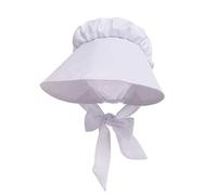 GRACEART Chapeau Bonnet Victorien Accessoire Bonnet de servante pour Femme (Blanc)