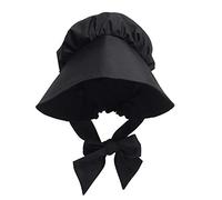 GRACEART Chapeau Bonnet Victorien Accessoire Bonnet de servante pour Femme (Noir)