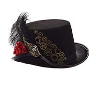 GRACEART Chapeau Steampunk unisexe - Chapeau cylindrique Steampunk pour hommes ou femmes (DE/NL/SE/PL, Alphanumérique, L, Style-23)