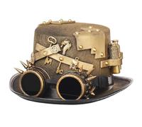 GRACEART Chapeaux haut de forme steampunk unisexe avec lunettes pour femmes et hommes, D, Head circumferences=61cm