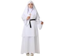 GRACEART Costume de nonne tenue pour Halloween, cosplay, blanc, taille S
