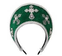 GRACEART Diadème médiéval Tudor pour femme et fille, Style-6 (vert), M