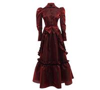 GRACEART Edwardian Robe Veste Et Jupe Costumes avec Agitation (Vin Rouge, 20)
