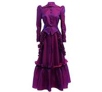 GRACEART Edwardian Robe Veste Et Jupe Costumes avec Agitation (Violet, 20)