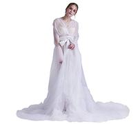 GRACEART Élégante Robe De Maternité Photoshoot Robe De Soirée De Mariage Maxi Robes (Blanc, M)