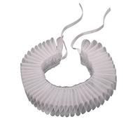 GRACEART Elisabéthain Diable Ébouriffer Collier (Blanc)