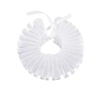 GRACEART Elisabéthain Poignet Drogues Ruffled Manchette Bras Bandes 1 pièce (Blanc)