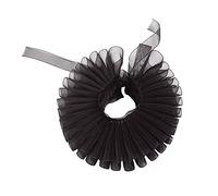 GRACEART Elisabéthain Poignet Drogues Ruffled Manchette Bras Bandes 1 pièce (Noir)
