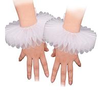 GRACEART Elisabéthain Poignet Ruffs Ébouriffé Costume Manchette Pitre Bras Bandes