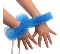 GRACEART Elizabéthan Poignet à volants pour déguisement - Bleu - Taille unique