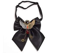 GRACEART Fait Main Steampunk Nœud Papillon avec Baphomet Aile