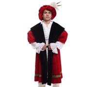 GRACEART Fancy Dress Costume du Roi Henri VIII Deluxe pour Homme Médiéval Adulte (S)