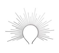 GRACEART Femme Bandeau Sunburst Halo Couronne Fête Cheveux Décoration Accessoires (C-argent)