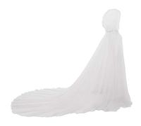 GRACEART Femme Tüll Cape de Mariée pour Mariage Soirée Longueur Mousseline (Blanc)
