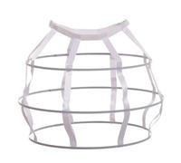 GRACEART Femmes Cerceau Jupe 3 Boucles Cage (Blanc) (Blanc)