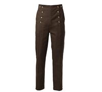 GRACEART Homme Steampunk Pantalon Gothique Punk Vampire Cosplay Pants (XL, Olive Verte)