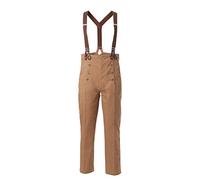 GRACEART Homme Steampunk Pantalon Rétro Gothique Punk Vampire Cosplay Pants (M, Kaki (Pantalon + Bretelles))