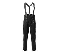 GRACEART Homme Steampunk Pantalon Rétro Gothique Punk Vampire Cosplay Pants (XXL, Noir (Pantalon + Bretelles))