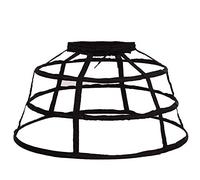 GRACEART Jupe à 3 cerceaux Jupon Pannier Cage Jupe de Mariée, Noir , taille unique