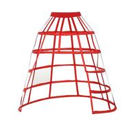 GRACEART Jupe à cerceaux pour femme, jupon crinoline, jupe à paniers, sous-vêtements de mariée, Rouge, Taille unique