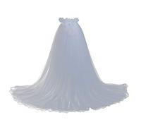 GRACEART Jupe Longue de Mariée en Tulle pour Femme avec Nœud pour Mariage (Blanc)