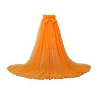 GRACEART Jupe Longue de Mariée en Tulle pour Femme avec Nœud pour Mariage (Bleu Vert)