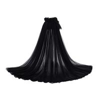 GRACEART Jupe Longue de Mariée en Tulle pour Femme avec Nœud pour Mariage (Noir)