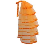 Graceart Jupe tutu steampunk en dentelle avec ceinture, noir, Orange, taille unique
