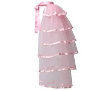 Graceart Jupe tutu steampunk en dentelle avec ceinture, noir, rose, taille unique
