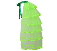 Graceart Jupe tutu steampunk en dentelle avec ceinture, noir, Vert, taille unique