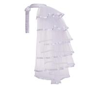 Graceart Jupe tutu style victorien Steampunk à nouer 105 cm de long - Blanc - taille unique