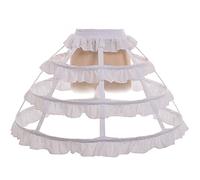 GRACEART - Jupon Blanc Taille Unique