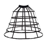 GRACEART Lolita Jupe de cerceaux Jupon Sacoche Cage Jupe bordereaux de Mariage (Schwarz)