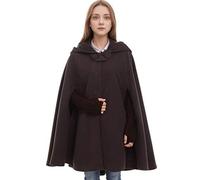 GRACEART Longue Cape à Capuche Poncho Veste Blouson Manteau Robes Chaude