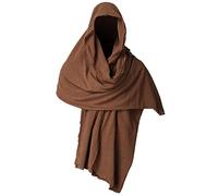 GRACEART post apokalyptischen Schal Shaman Cowl mit Brosche (Marron)