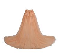 GRACEART Robe de mariée en tulle détachable pour femme - Longue longueur au sol, champagne, Taille unique