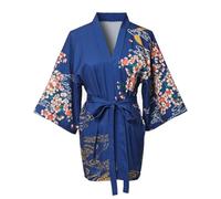 GRACEART Sakura Yukata Haori Peignoir de bain, bleu, taille unique