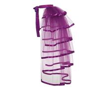 GRACEART Steampunk Noir Bustle Tutu Ceinture Lace Underskirt, violet, taille unique