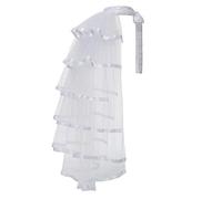 GRACEART Steampunk Noir Bustle Tutu Ceinture sous-Jupe Dentelle (Blanc)