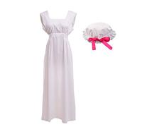 GRACEART Tablier à Volants Ajustable rétro Victorian Downton Maid Costume (style01)