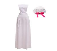GRACEART Tablier à Volants Ajustable rétro Victorian Downton Maid Costume (style02)