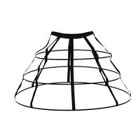 GRACEART Triangulaire Crinoline Cerceau Cage Jupe Sacoche (Noir)