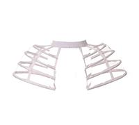 GRACEART Victorian Double Pannier Jupon Baroque Robe Jupe Femme Jupon Crinoline (Blanc)