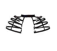 GRACEART Victorian Double Pannier Jupon Baroque Robe Jupe Femme Jupon Crinoline (Noir)