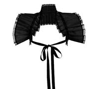 GRACEART Victorien Ébouriffer Cou Boléro Collier (Noir)