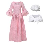 GRACEART Victorien Femme de Chambre Pioneer Robe Coloniale Femme Costume (14, Rose)
