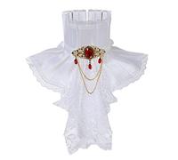 GRACEART Victorien Jabot Collier Cou Drogues (Blanc)